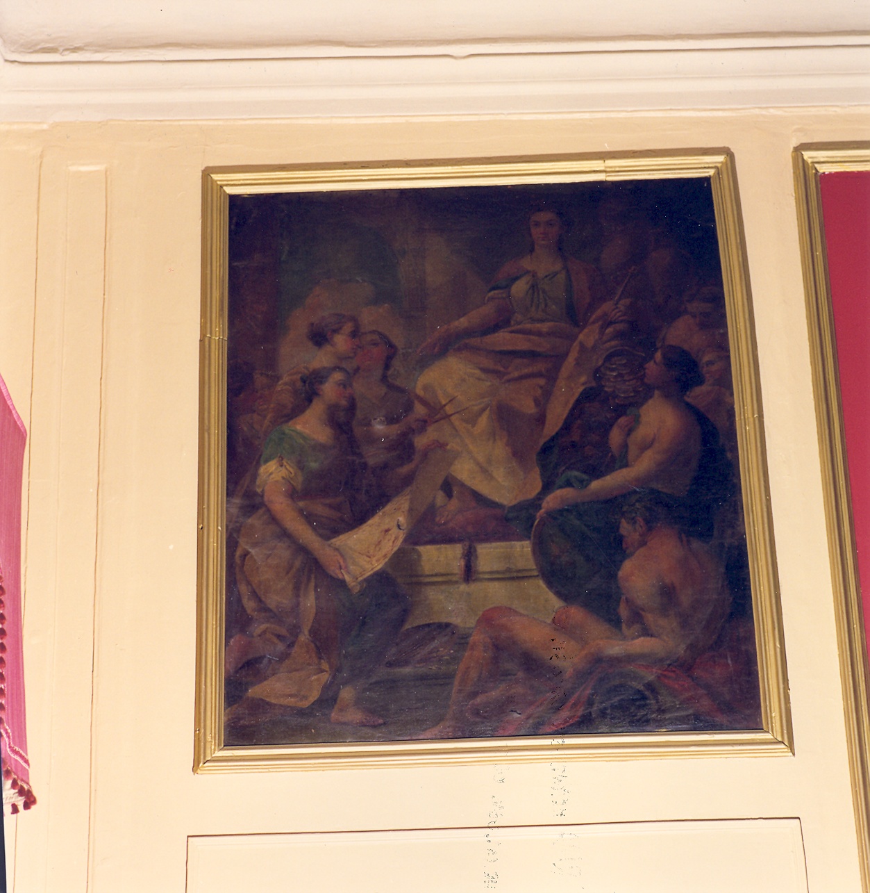 arti rendono omaggio a Venezia (dipinto) di Menescardi Giustino (sec. XVIII)