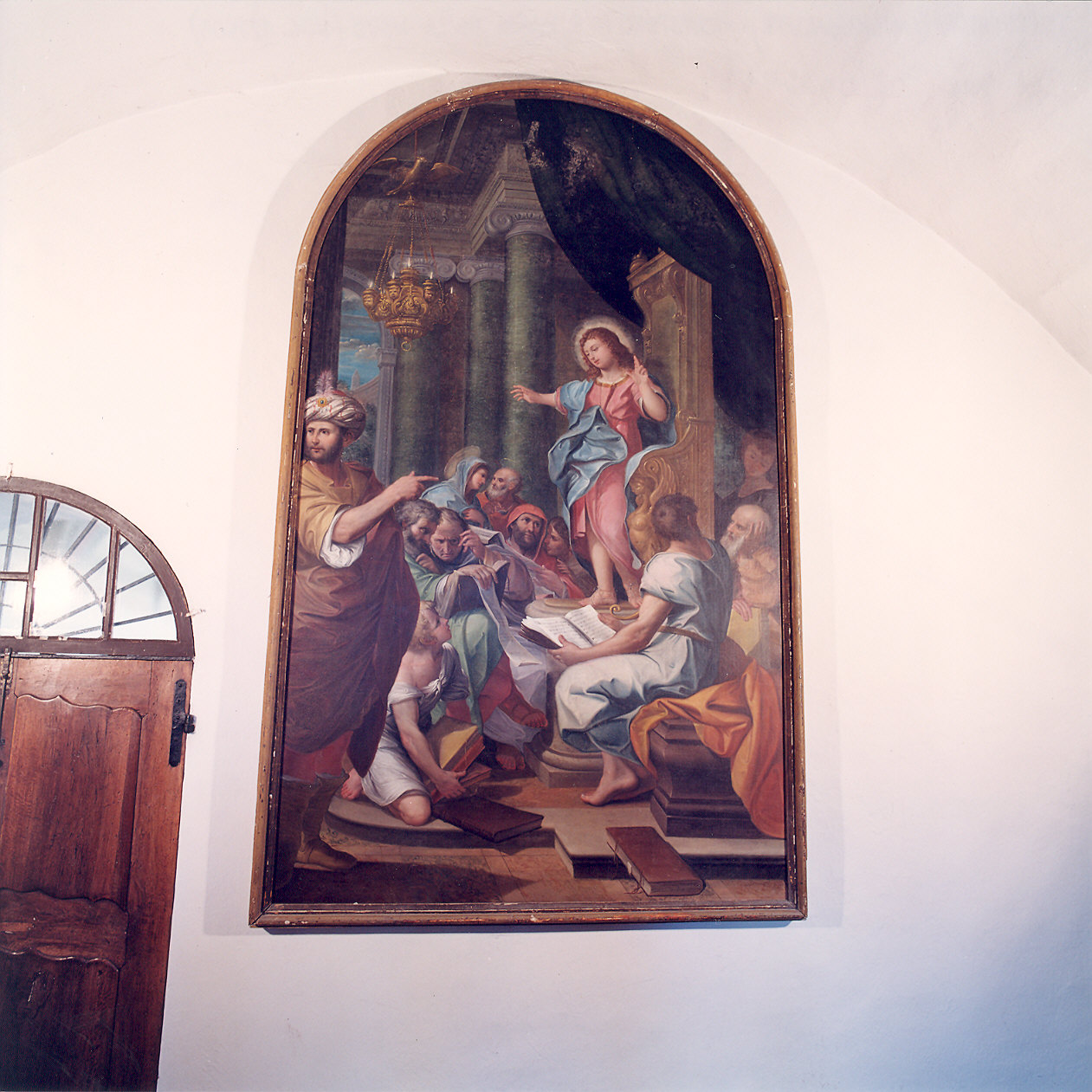 disputa di Gesù con i dottori nel tempio (dipinto) di Oddi Mauro (sec. XVII)