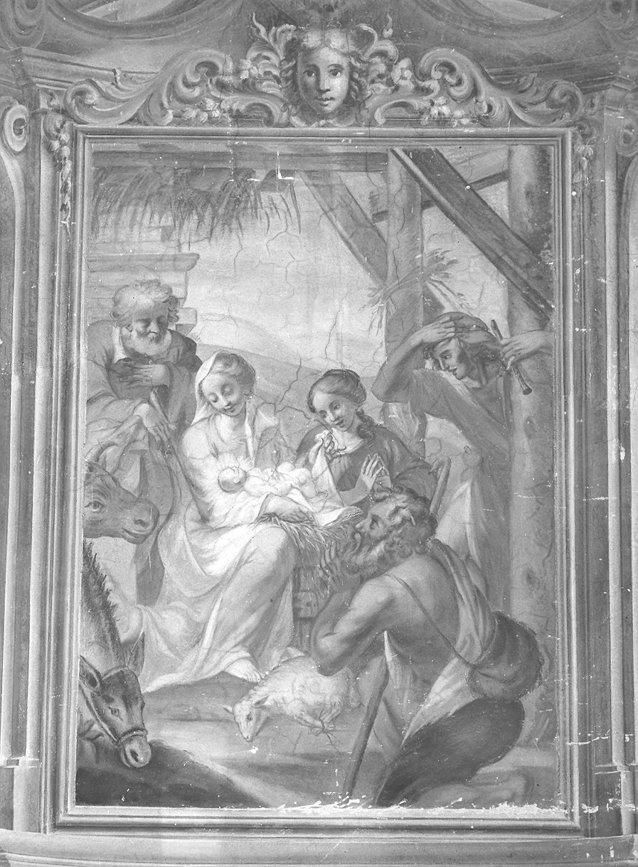 adorazione dei pastori (dipinto, elemento d'insieme) di Rubini Pietro, Bolla Giovanni, Carpi Giuseppe (primo quarto sec. XVIII)