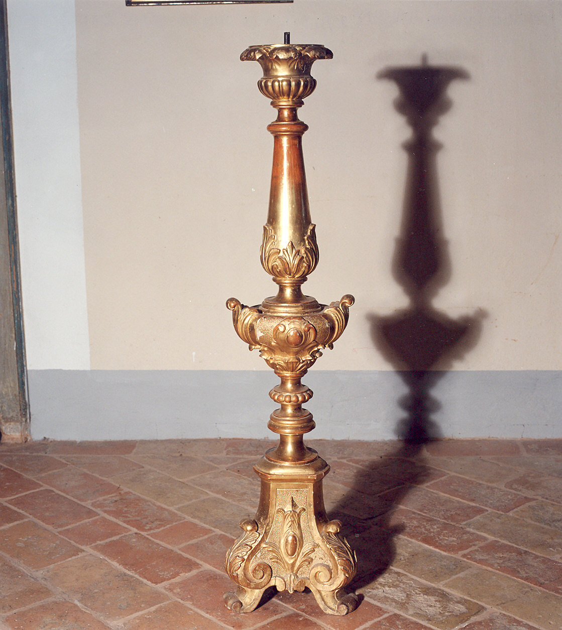 candeliere d'altare, serie - ambito parmense (seconda metà sec. XIX)