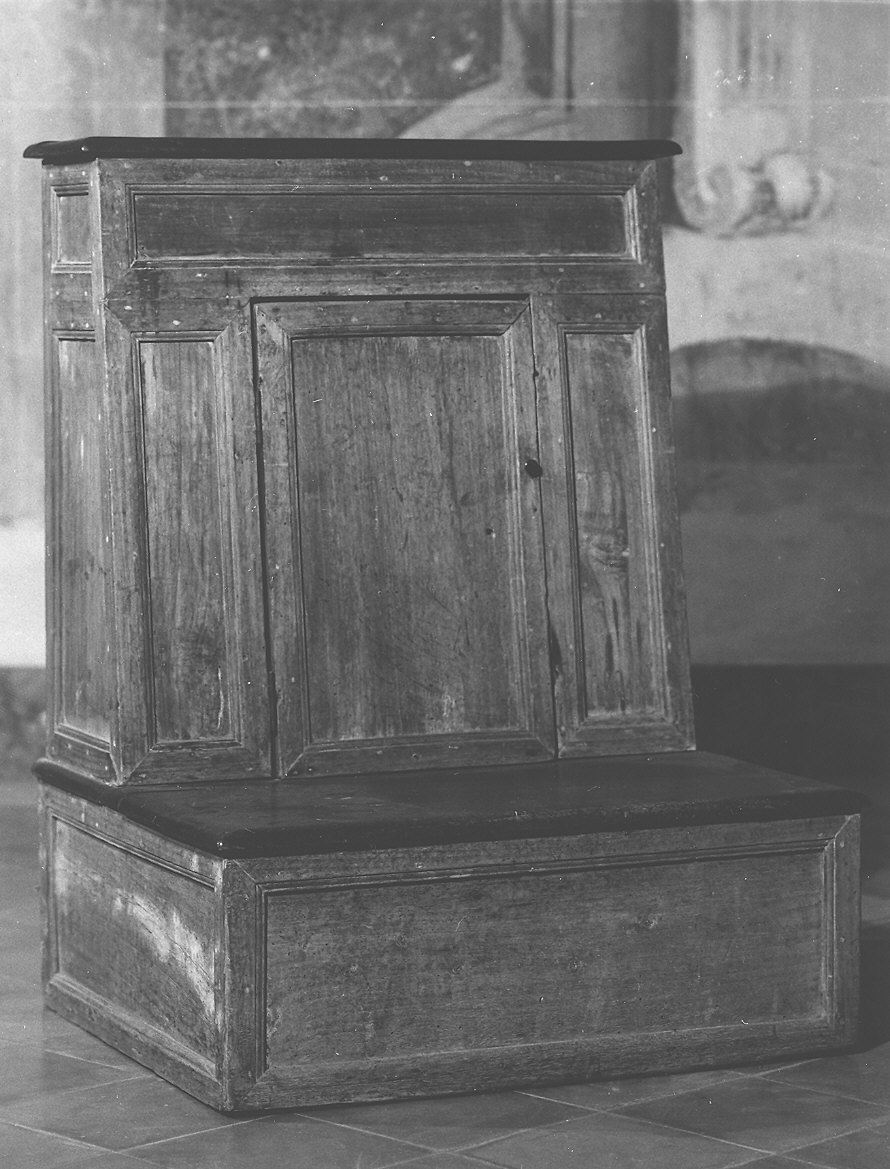 inginocchiatoio - ambito parmense (sec. XIX)