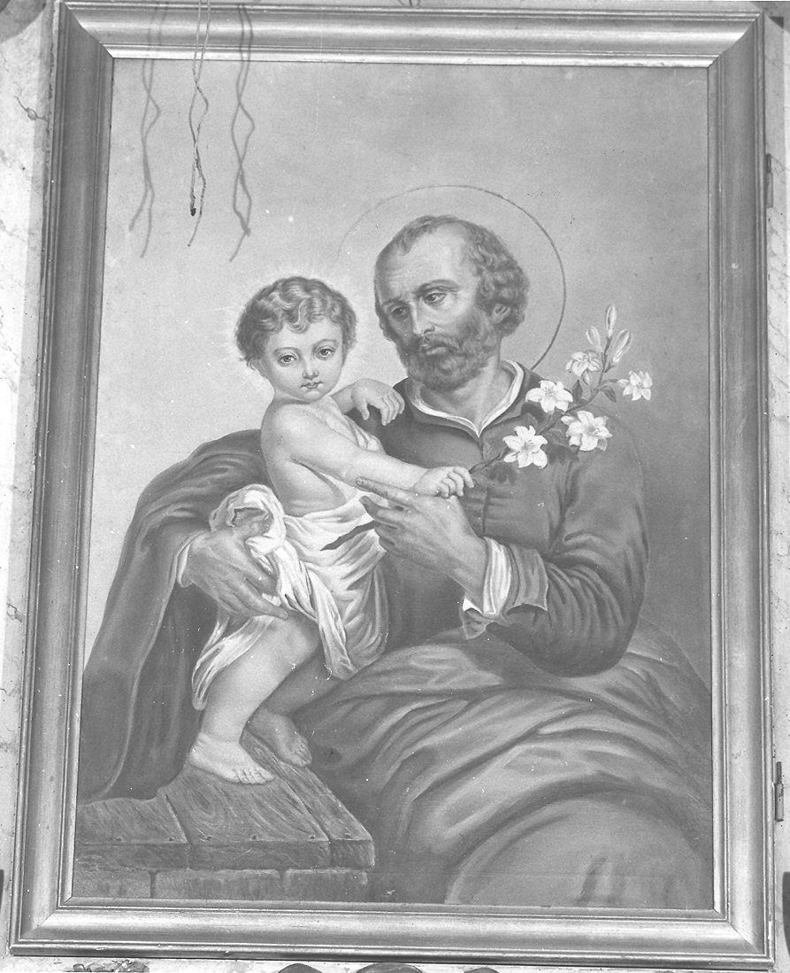 San Giuseppe e Gesù Bambino (dipinto) - ambito parmense (prima metà sec. XX)