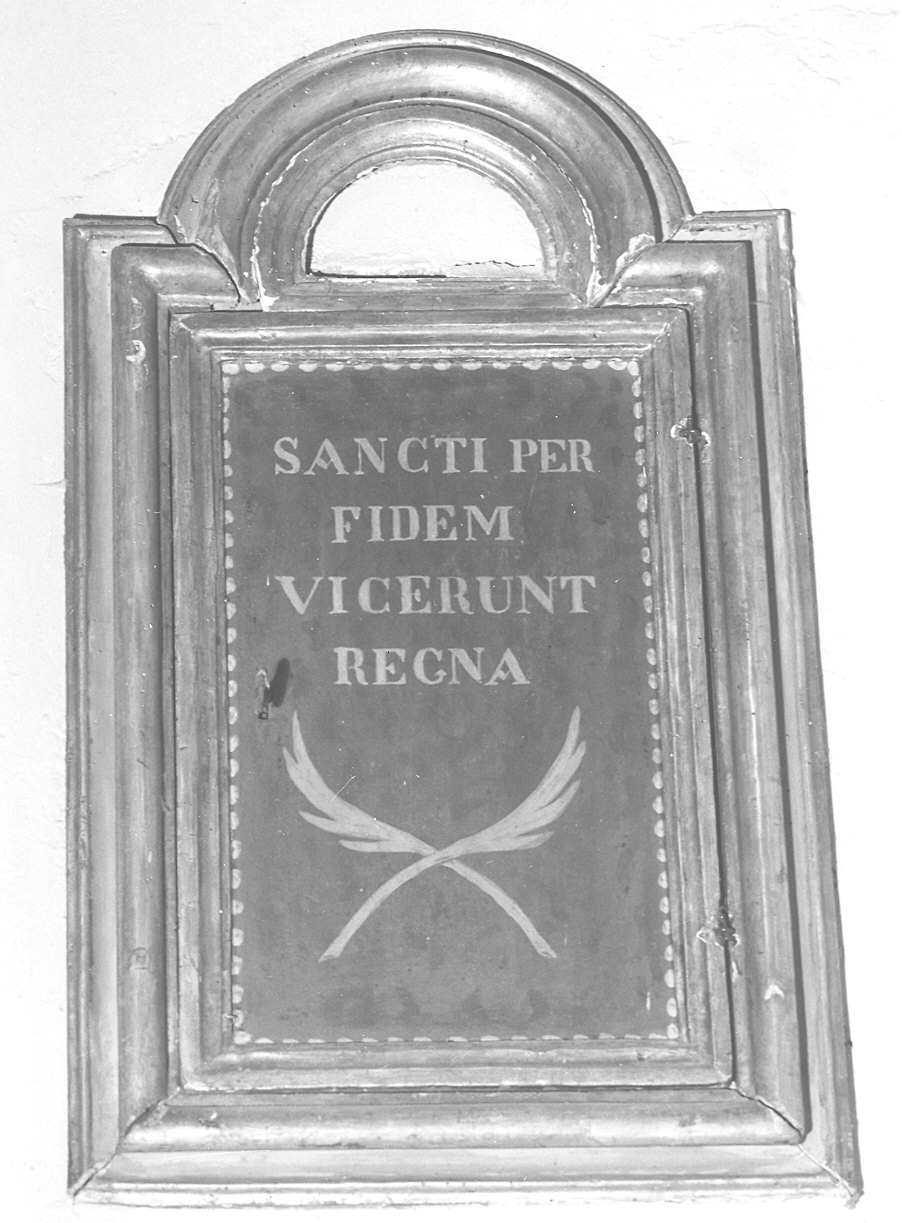 sportello di reliquiario, serie - ambito parmense (ultimo quarto sec. XVIII)