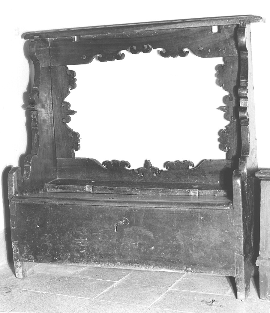 inginocchiatoio - ambito parmense (prima metà sec. XVIII)