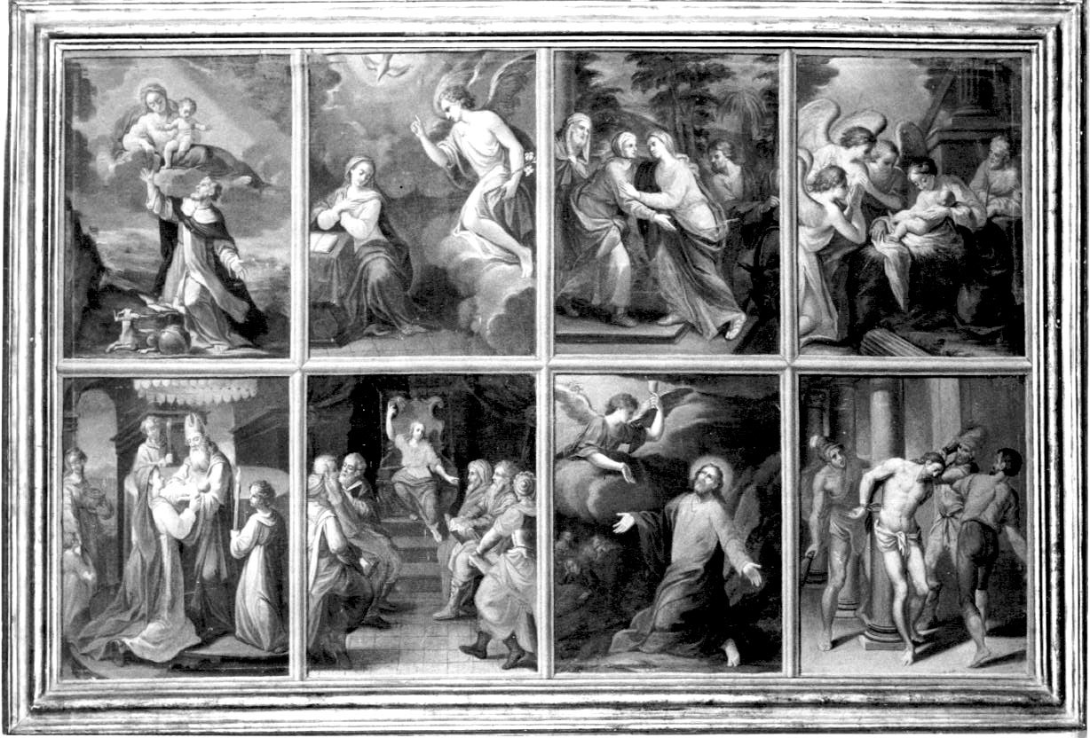 misteri del rosario (dipinto, ciclo) di Passerini Domenico (secondo quarto sec. XVIII)