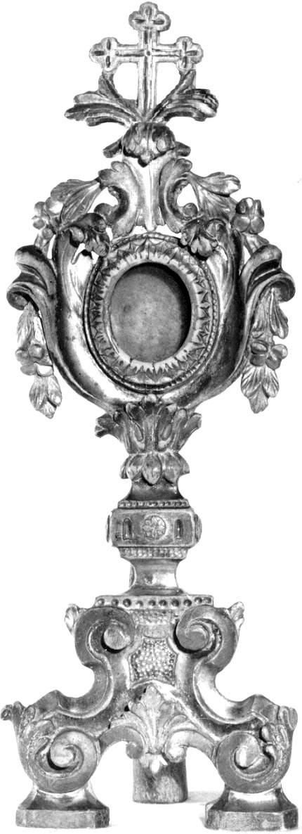 reliquiario - a ostensorio - ambito parmense (ultimo quarto sec. XVIII)
