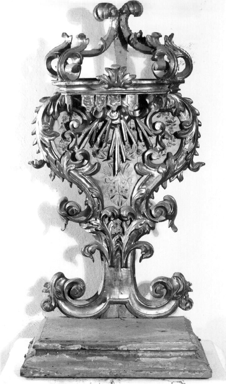 tronetto per esposizione eucaristica - ambito parmense (sec. XVIII)
