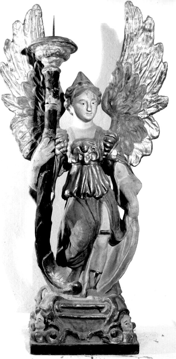 candelabro - a statuetta, serie - ambito parmense (sec. XVII)