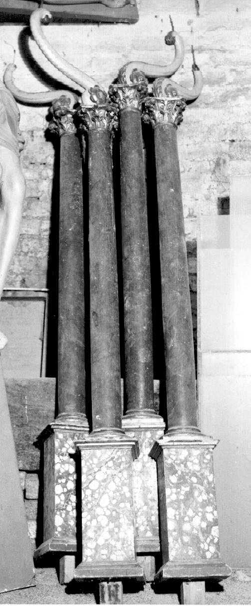 asta di baldacchino processionale, serie - ambito parmense (sec. XVIII)