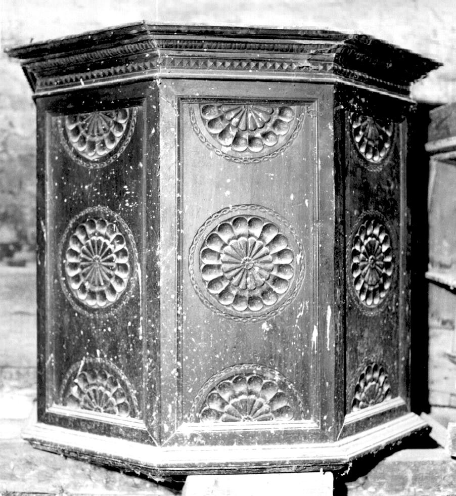 pulpito - ambito parmense (seconda metà sec. XVII)
