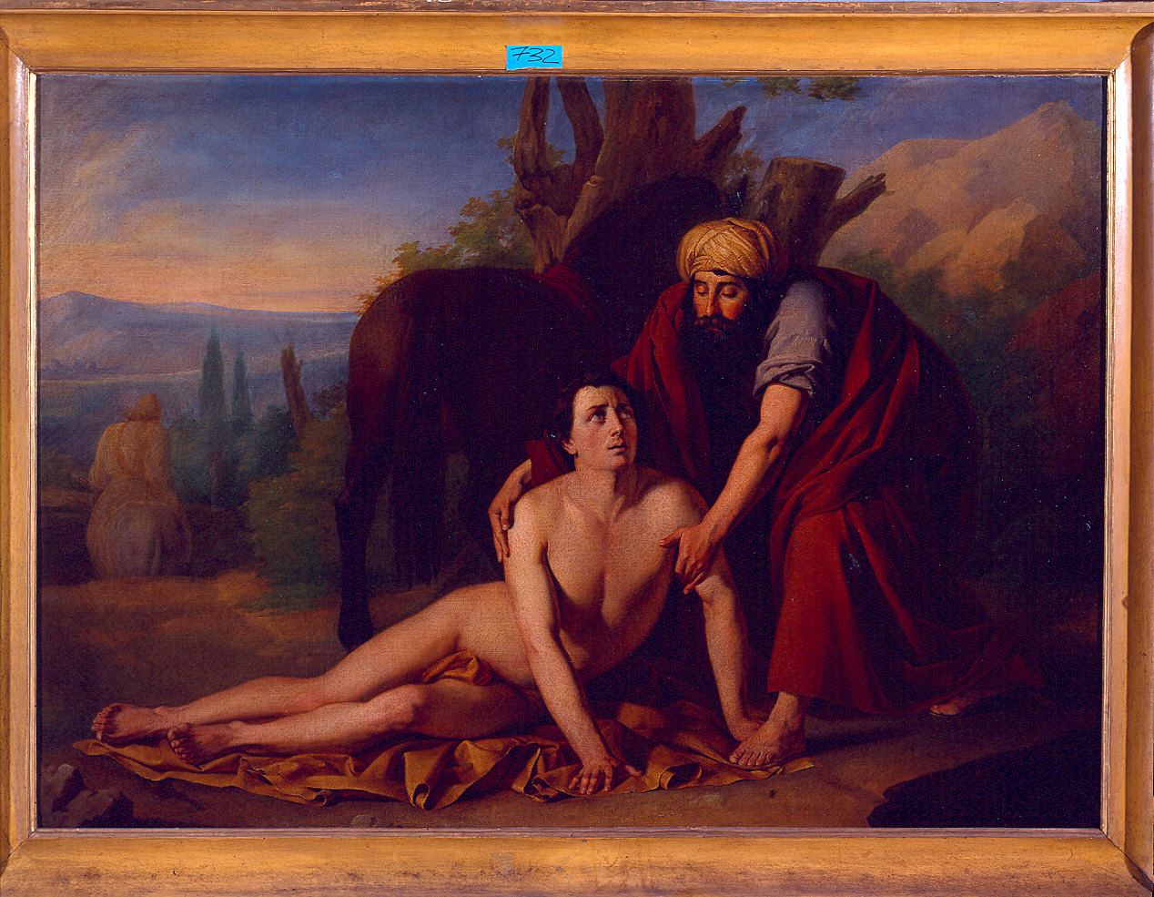 il buon Samaritano (dipinto) di Viglioli Giocondo (sec. XIX)