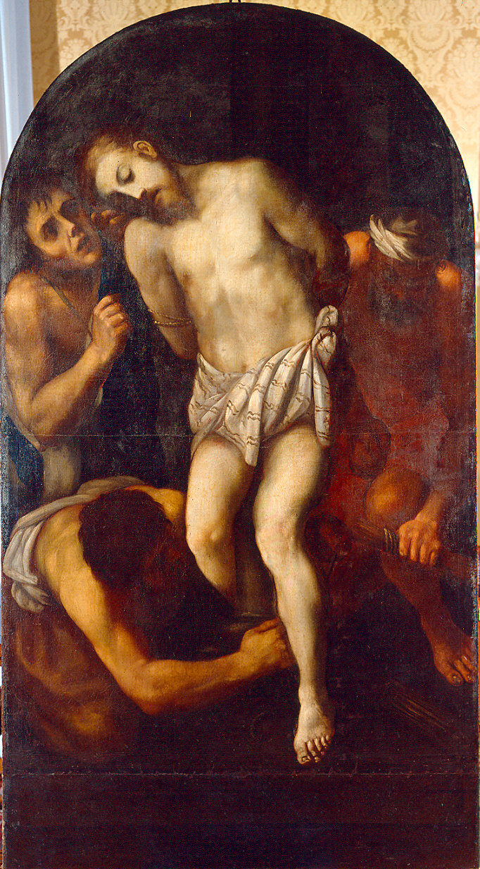 Cristo alla colonna (dipinto) - ambito parmense (prima metà sec. XVII)