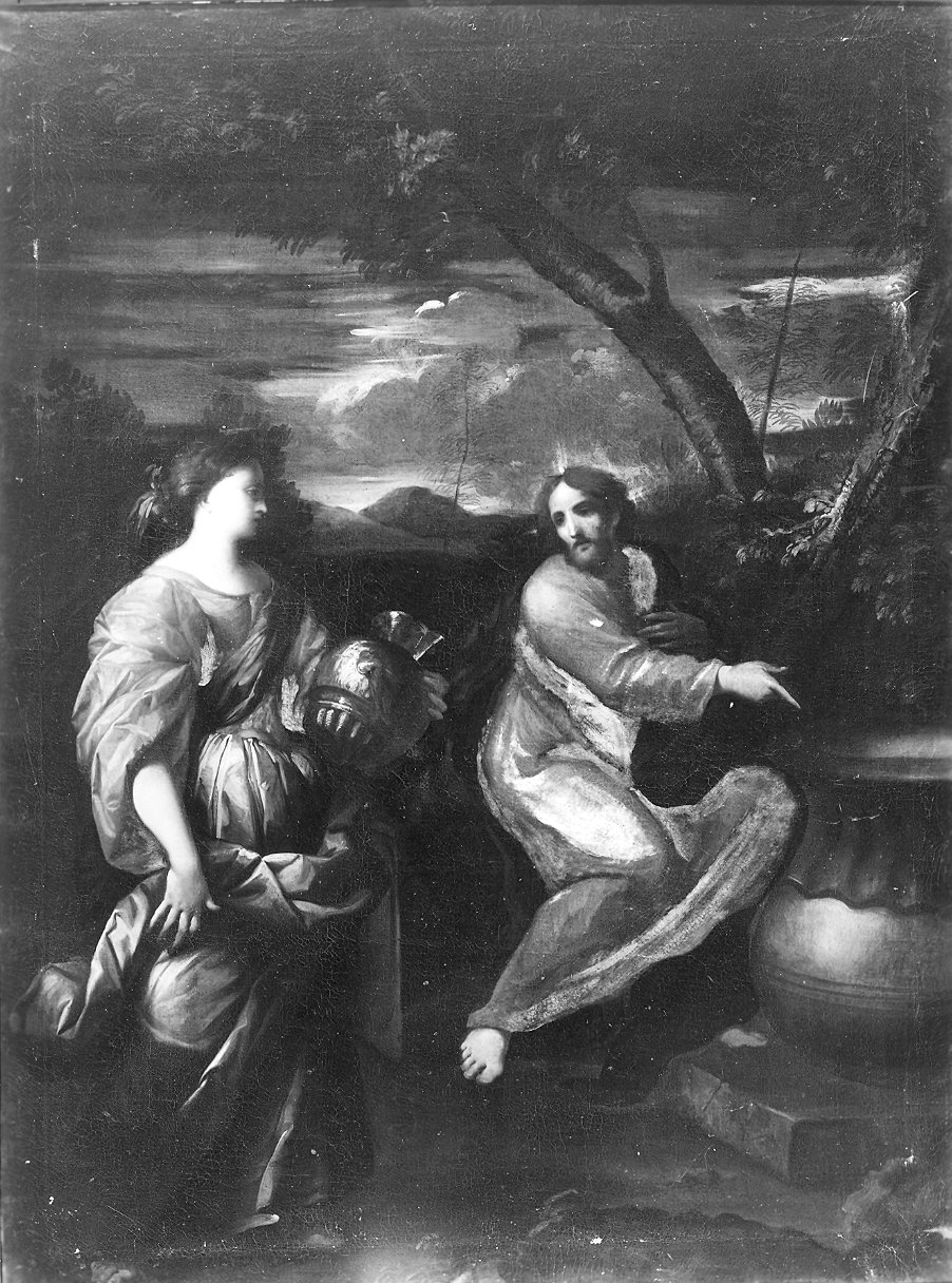 Cristo e la samaritana (dipinto) - ambito parmense (seconda metà sec. XVII)