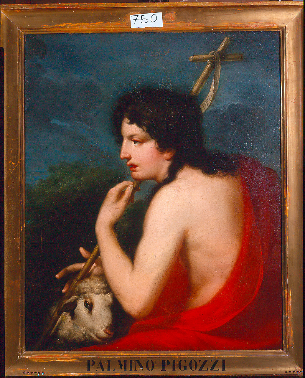 San Giovanni Battista (dipinto) di Pigozzi Palmino (sec. XIX)
