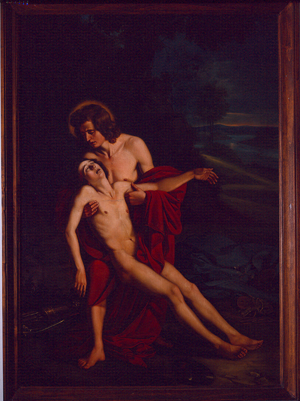 Apollo e Giacinto (dipinto) di Beseghi Cesare (sec. XIX)