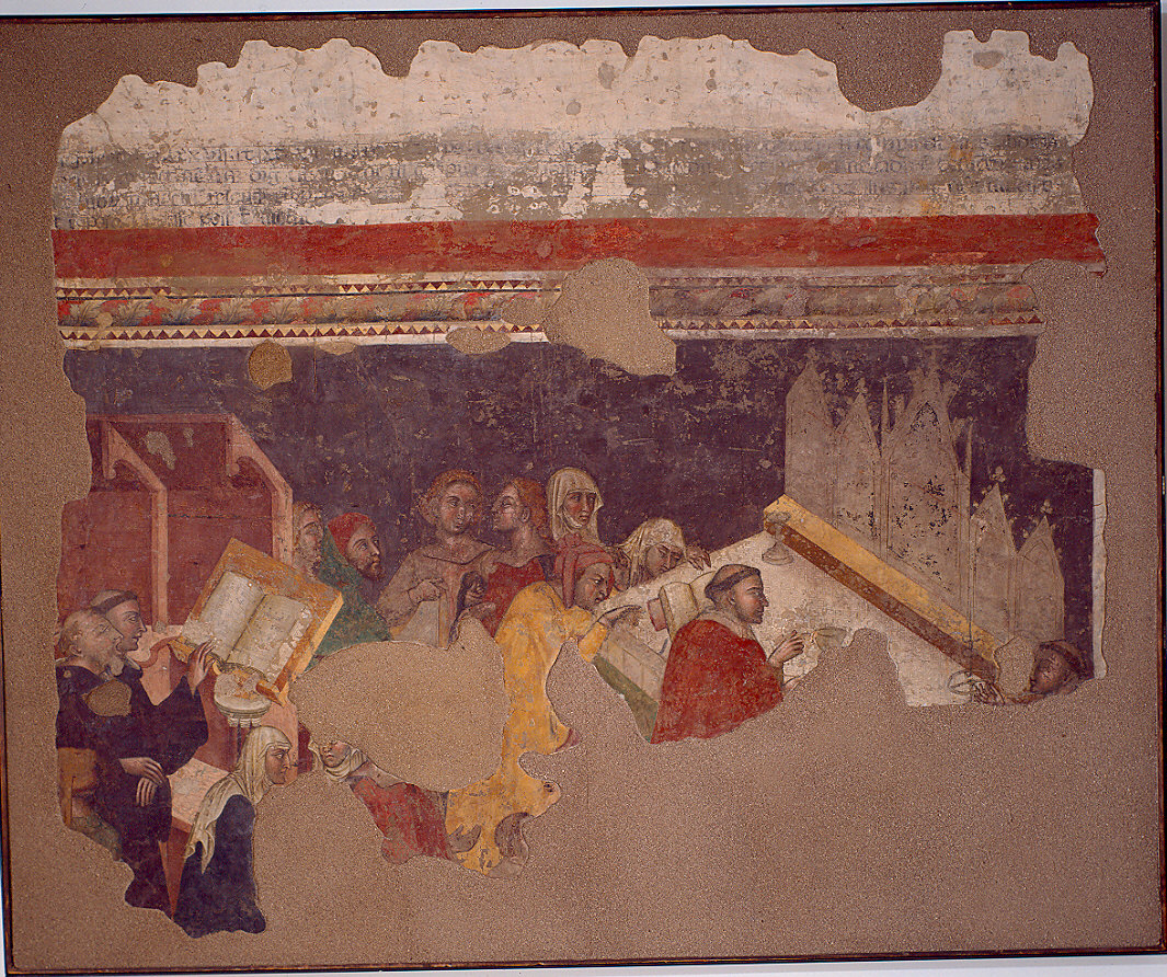 Aurora (?) (dipinto, frammento) di Bartolomeo da Reggio, Jacopino da Reggio (sec. XIV)