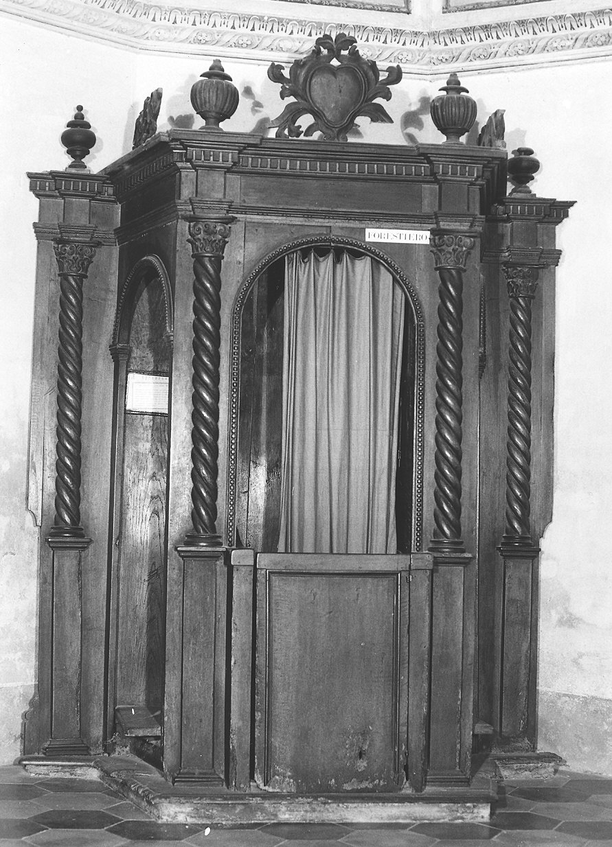 confessionale, serie - ambito parmense (metà sec. XIX)