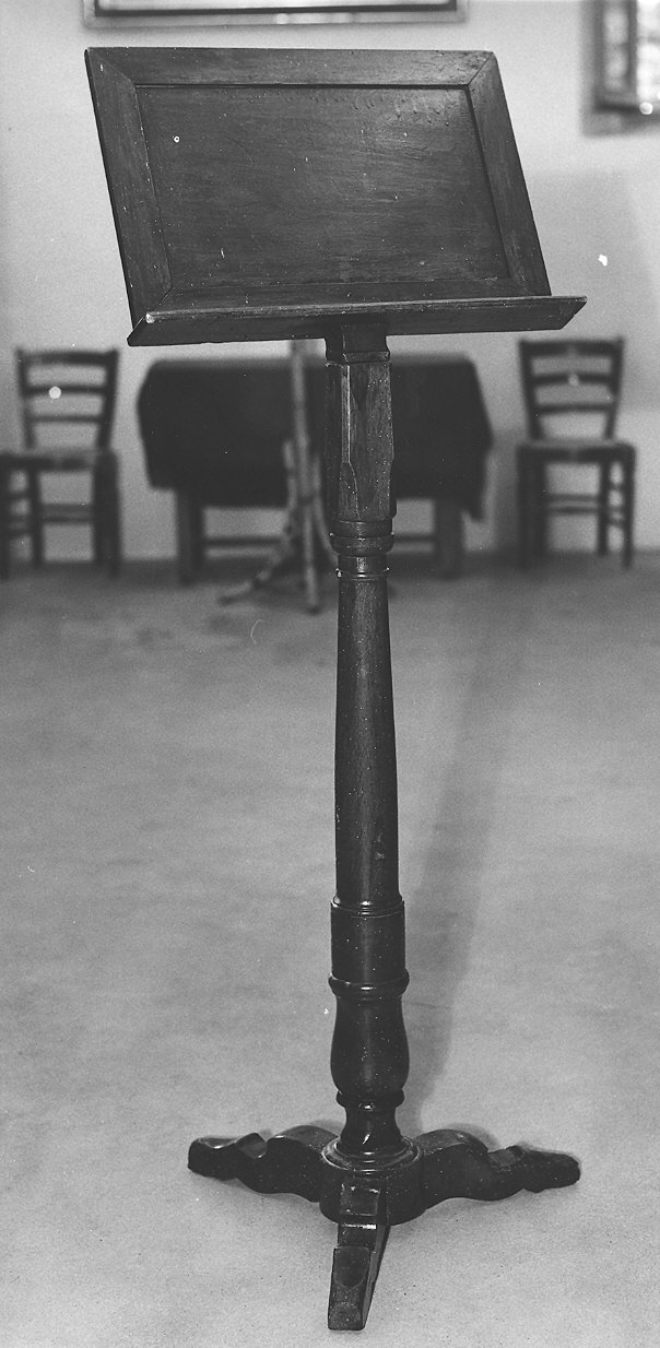 leggio a fusto - ambito parmense (seconda metà sec. XIX)