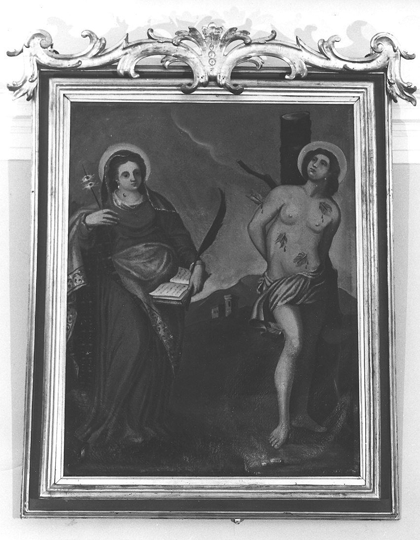 Santa Lucia e San Sebastiano (dipinto) - ambito parmense (sec. XVIII)