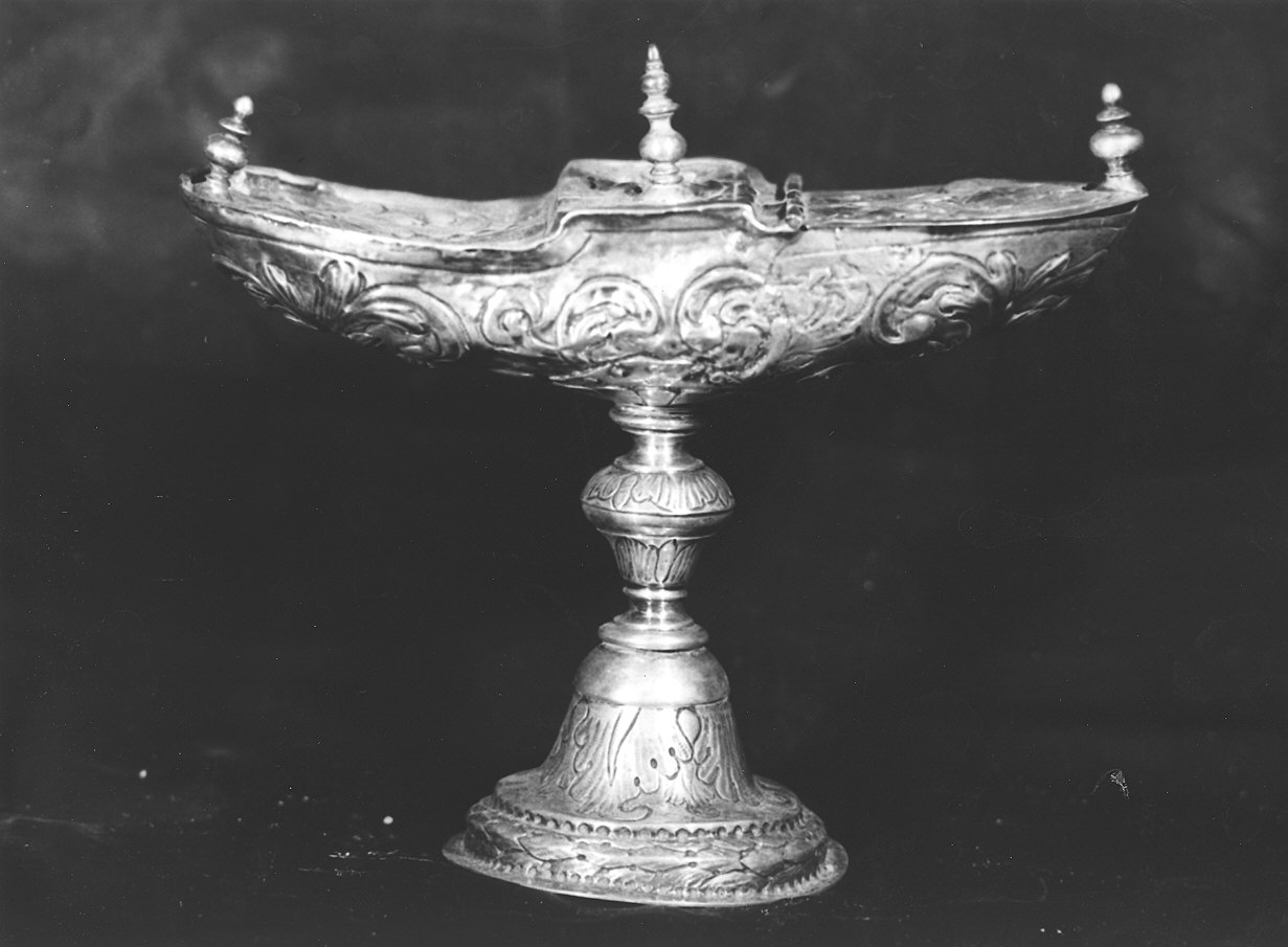 navicella portaincenso - a doppia valva, elemento d'insieme - ambito parmense (ultimo quarto sec. XVIII)