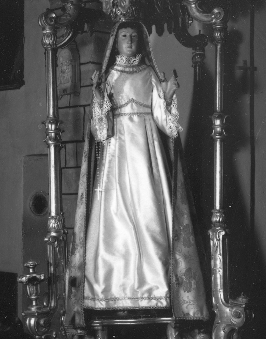 Madonna del Rosario (statua) - ambito parmense (seconda metà sec. XIX)