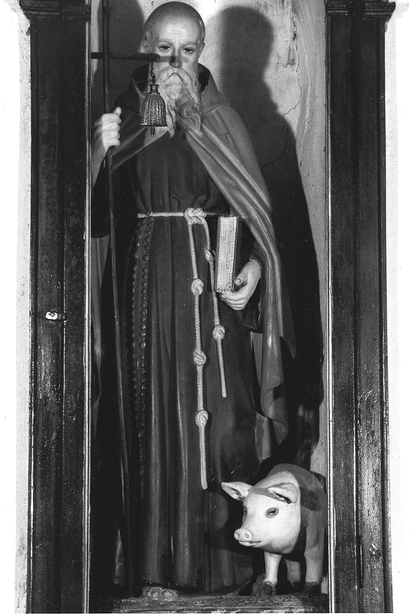 Sant'Antonio Abate (statua) - produzione italiana (prima metà sec. XX)