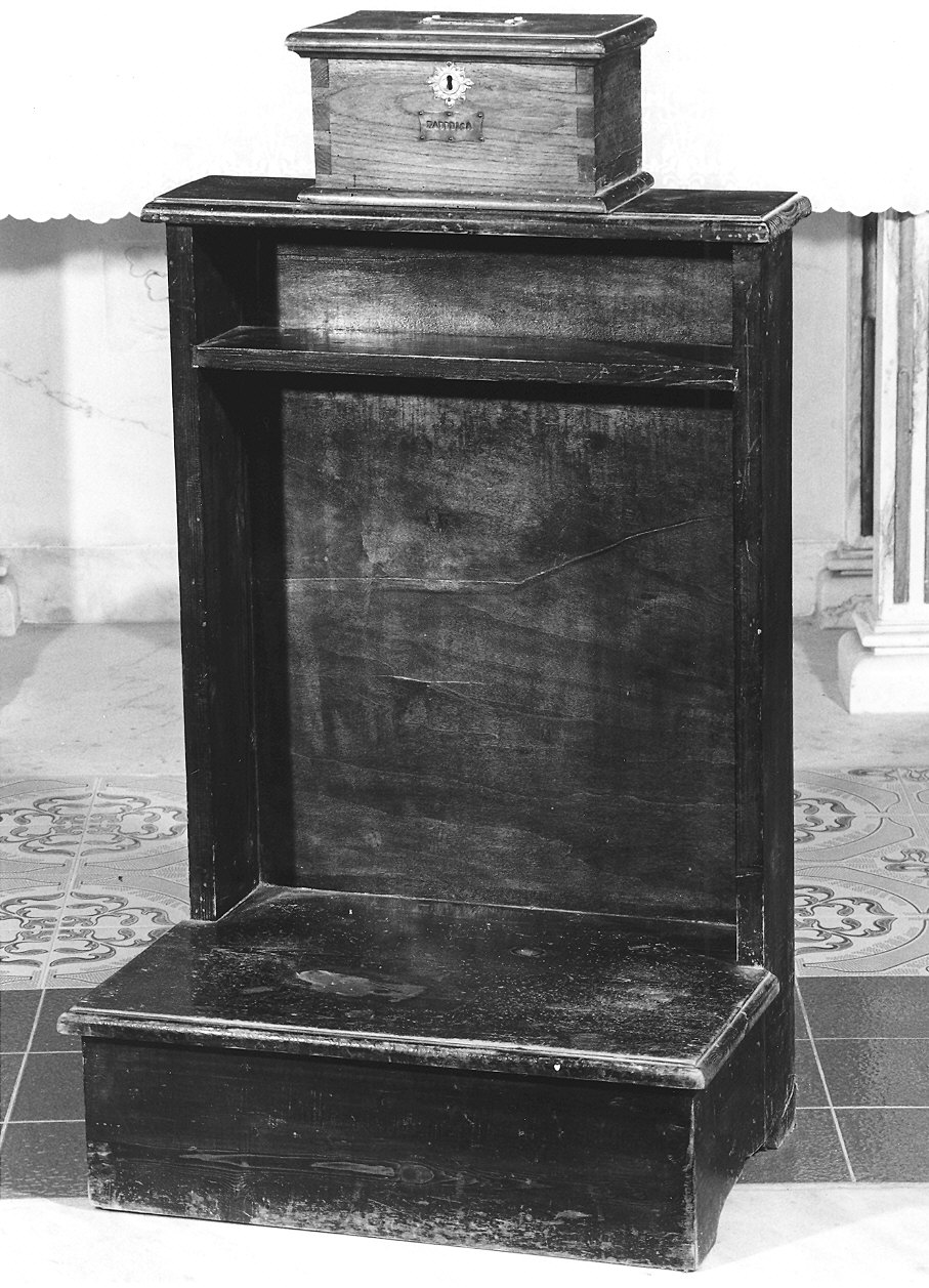 inginocchiatoio - ambito parmense (fine/inizio secc. XIX/ XX)