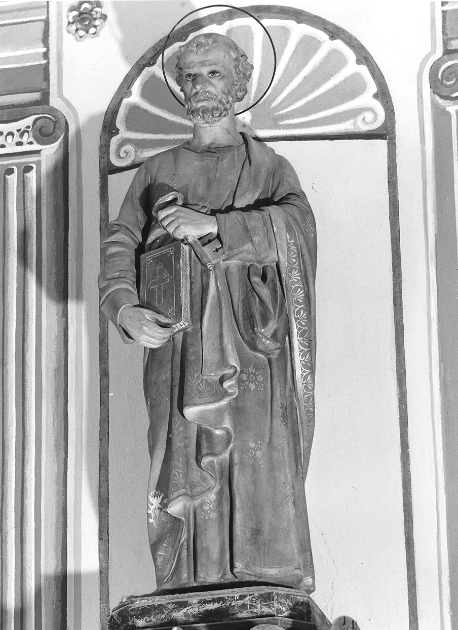 San Pietro Apostolo (statua) - ambito parmense (ultimo quarto sec. XIX)