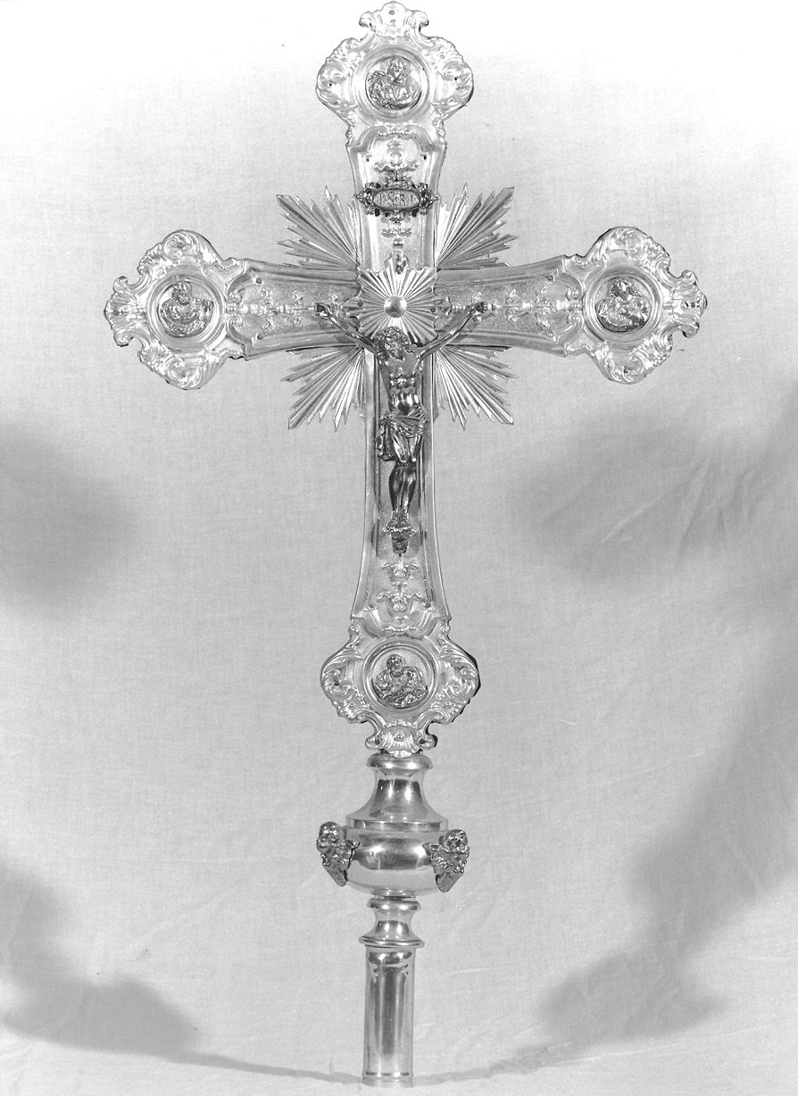 croce processionale - ambito parmense (ultimo quarto sec. XIX)