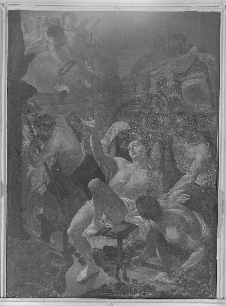 martirio di San Lorenzo (dipinto) di Bresciani Antonio (attribuito) (sec. XVIII)