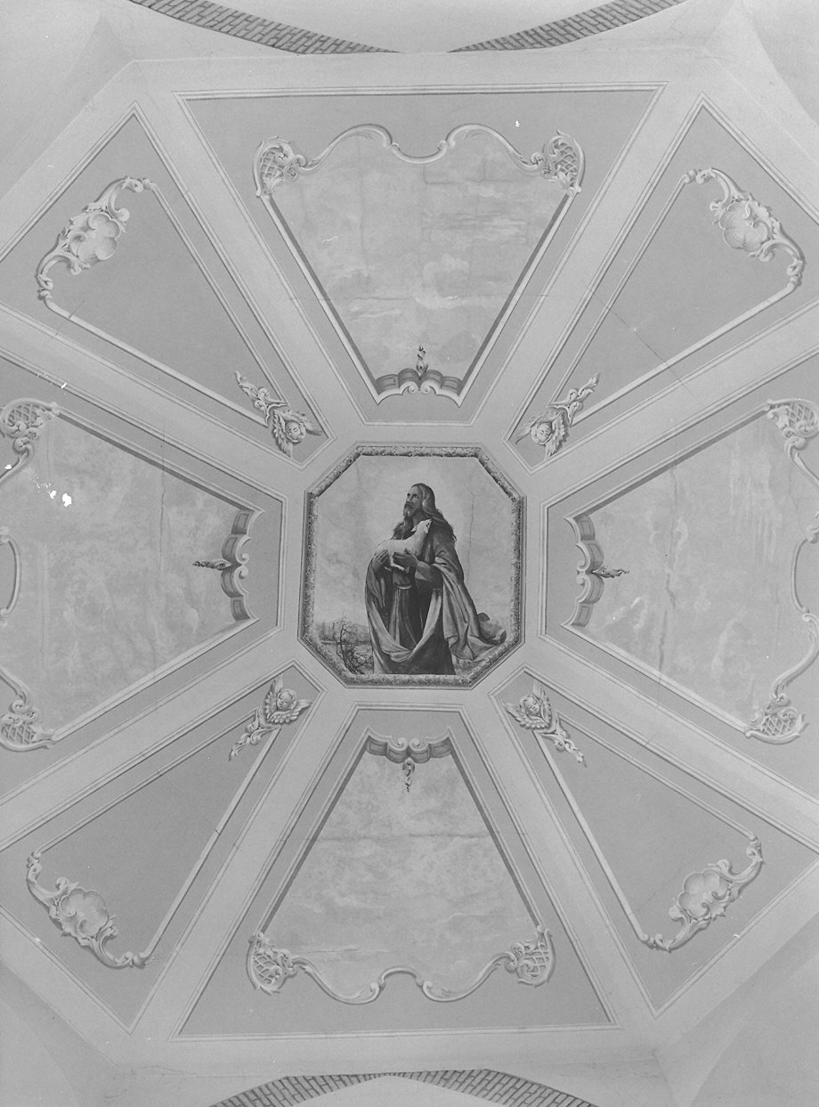 Cristo Buon Pastore (decorazione pittorica, complesso decorativo) di Triani Angelo (sec. XX)