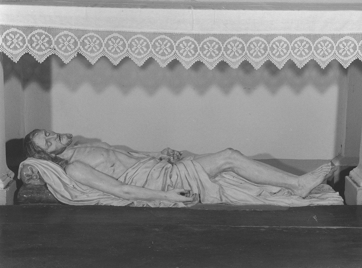 Cristo morto (statua) - ambito parmense (ultimo quarto sec. XIX)