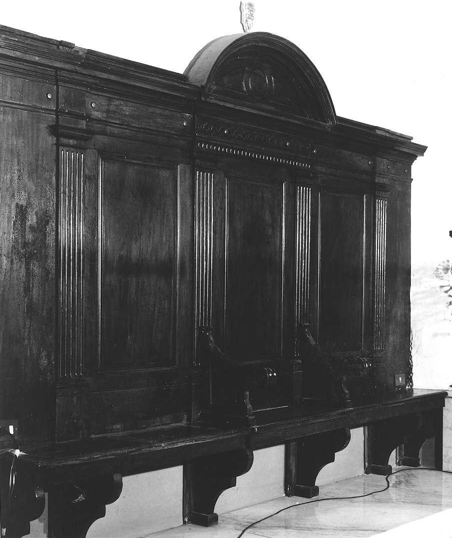 stalli del coro - ambito parmense (fine sec. XVIII)