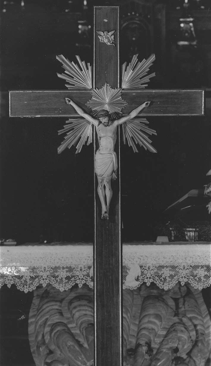 croce processionale - produzione italiana (metà sec. XX)