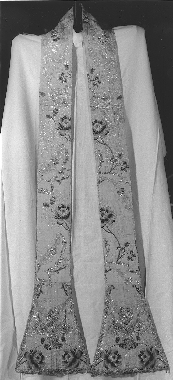 stola, elemento d'insieme - manifattura italiana (sec. XIX)