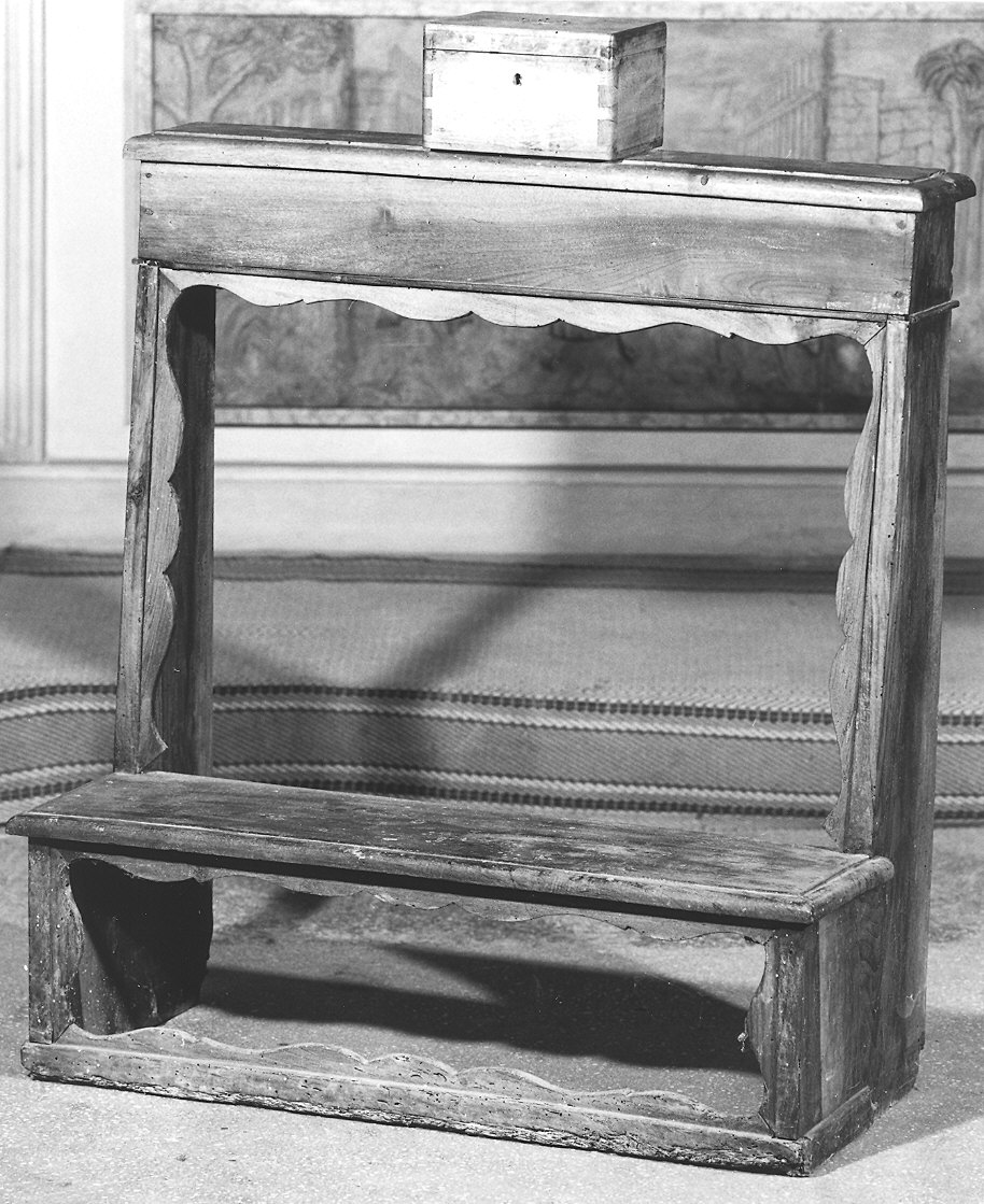 inginocchiatoio - ambito parmense (ultimo quarto sec. XIX)