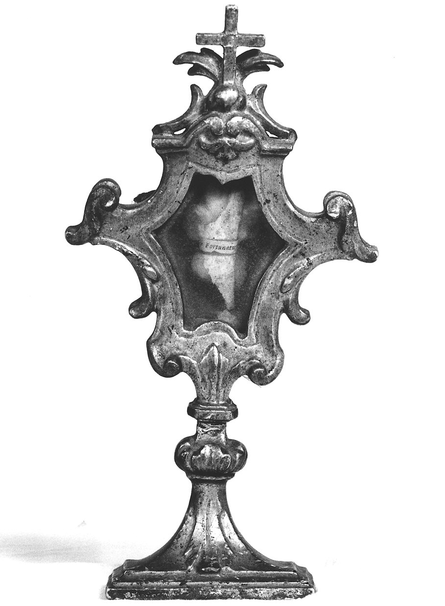 reliquiario - a ostensorio - ambito parmense (prima metà sec. XVIII)