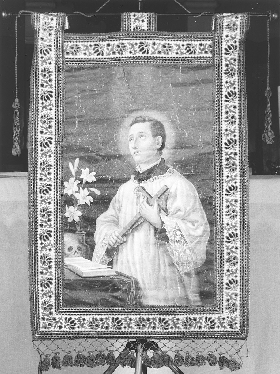 San Luigi Gonzaga (stendardo processionale) - produzione italiana (prima metà sec. XX)