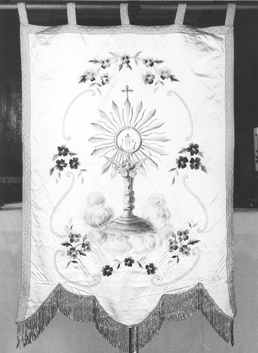 stendardo processionale - manifattura parmense (metà sec. XX)