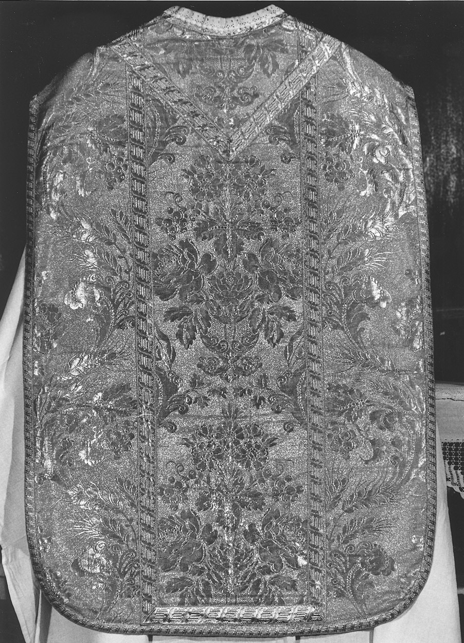 paramento liturgico - in terzo, insieme - manifattura italiana (prima metà sec. XX)