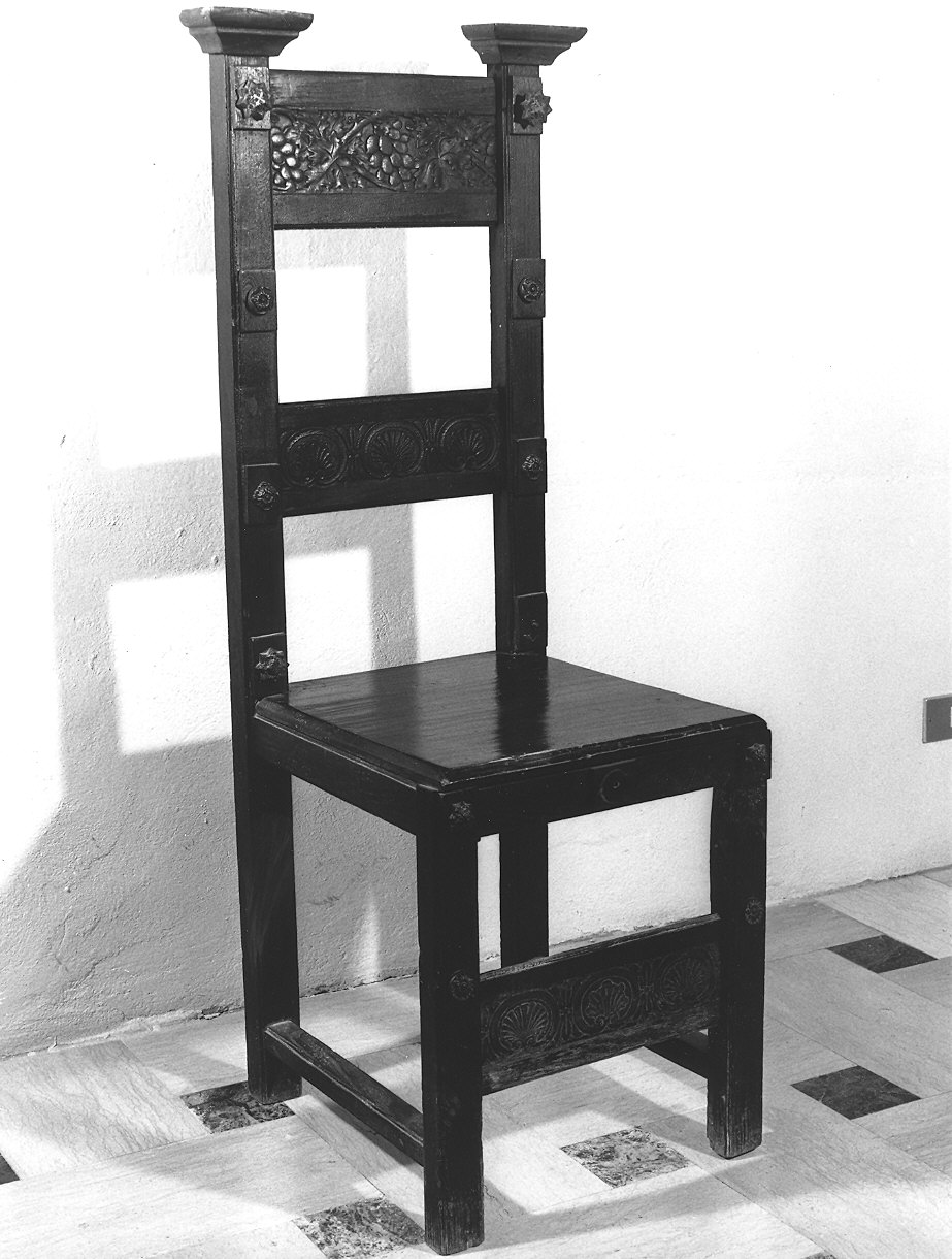 sedia, serie - ambito parmense (fine/inizio secc. XIX/ XX)