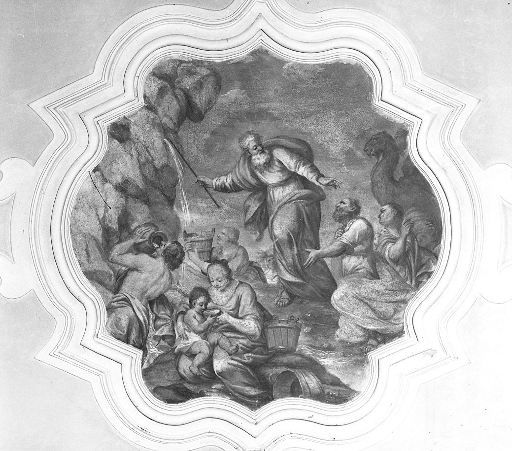 storie della vita di Mosè (decorazione pittorica, complesso decorativo) di Ferrari Paolo (sec. XVIII)