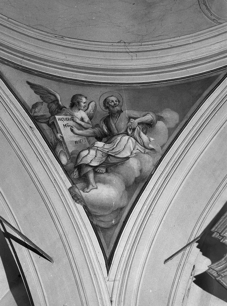 quattro evangelisti (dipinto, complesso decorativo) di Ferrari Paolo (sec. XVIII)