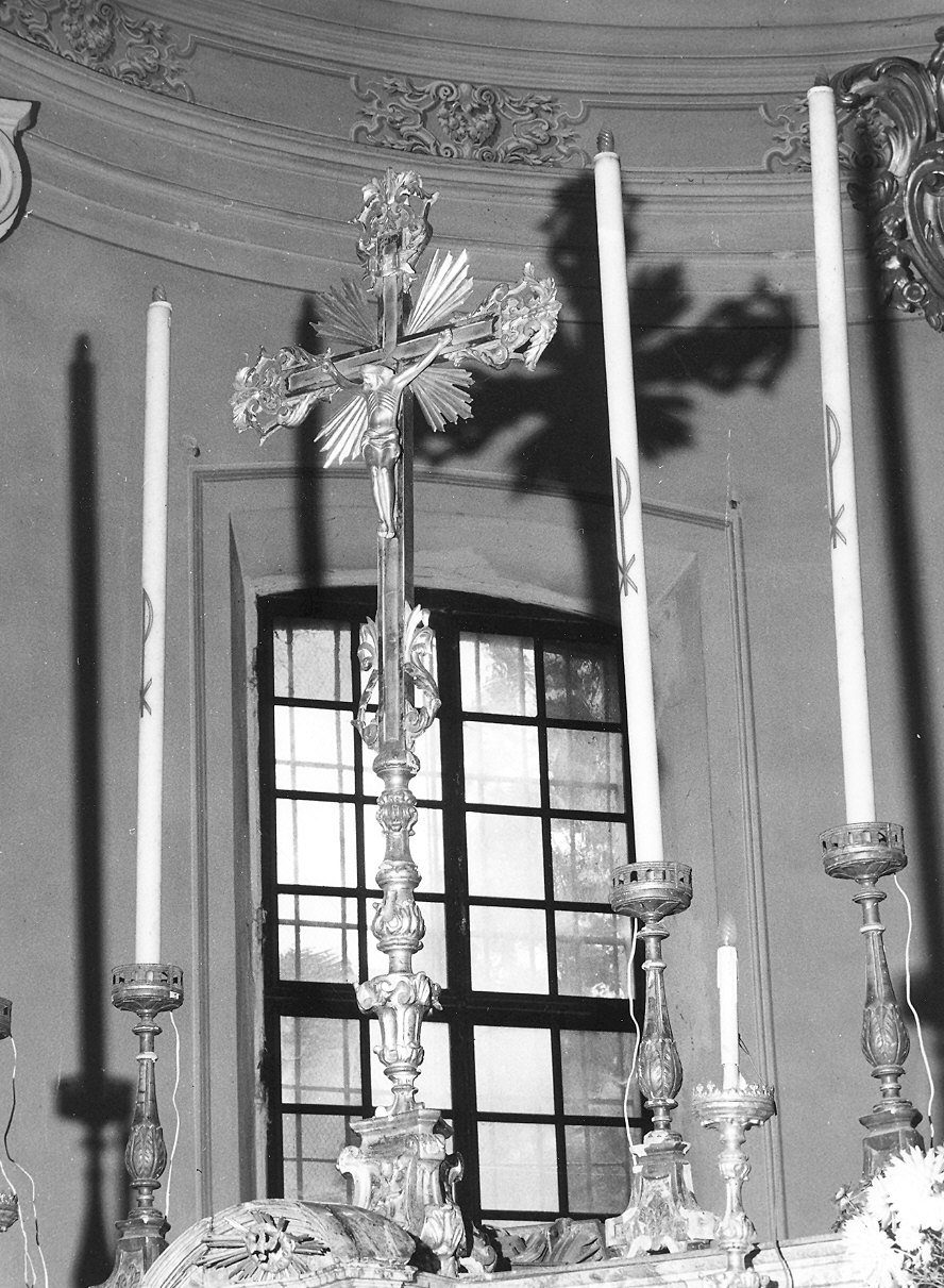 croce d'altare, elemento d'insieme di Cucchi Antonio, Grisenti Giovanni (sec. XIX)