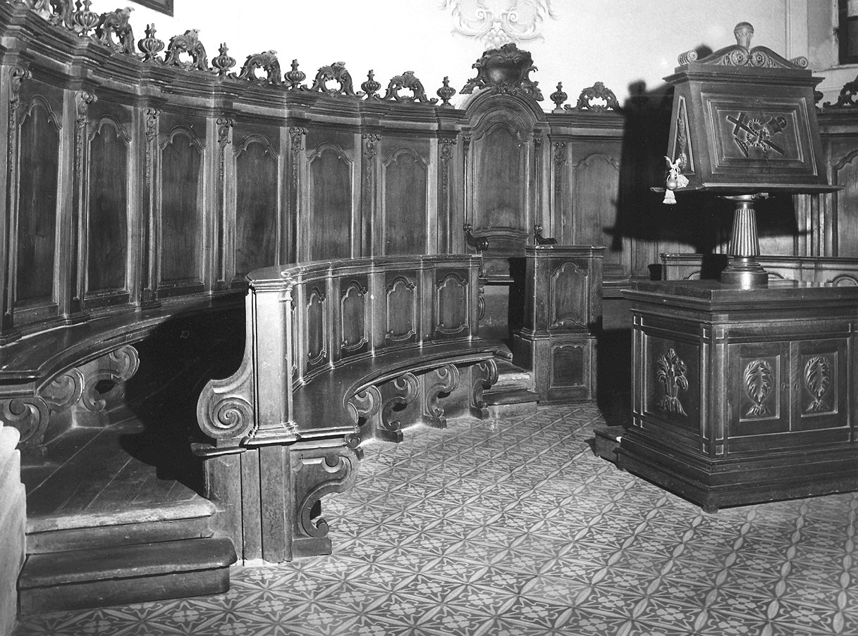 stalli del coro - ambito parmense (sec. XVIII)