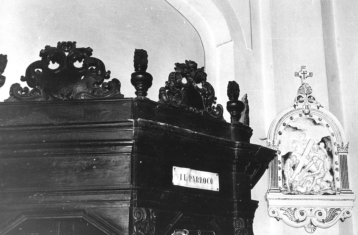 confessionale - ambito parmense (ultimo quarto sec. XVIII)