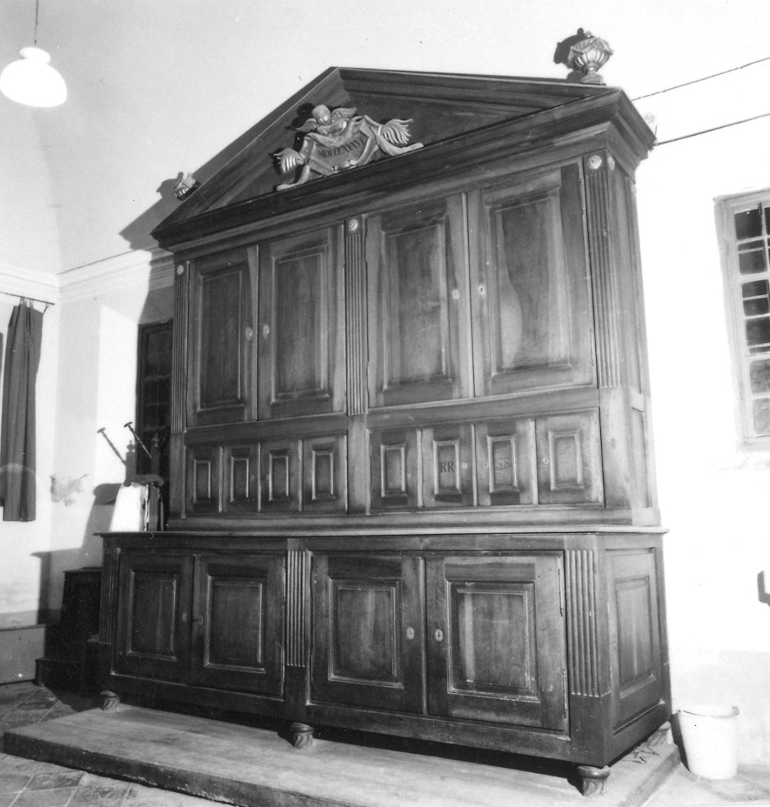 armadio da sacrestia di Avanzini Odoardo, Cucchi Antonio, Negri Luigi (sec. XIX)
