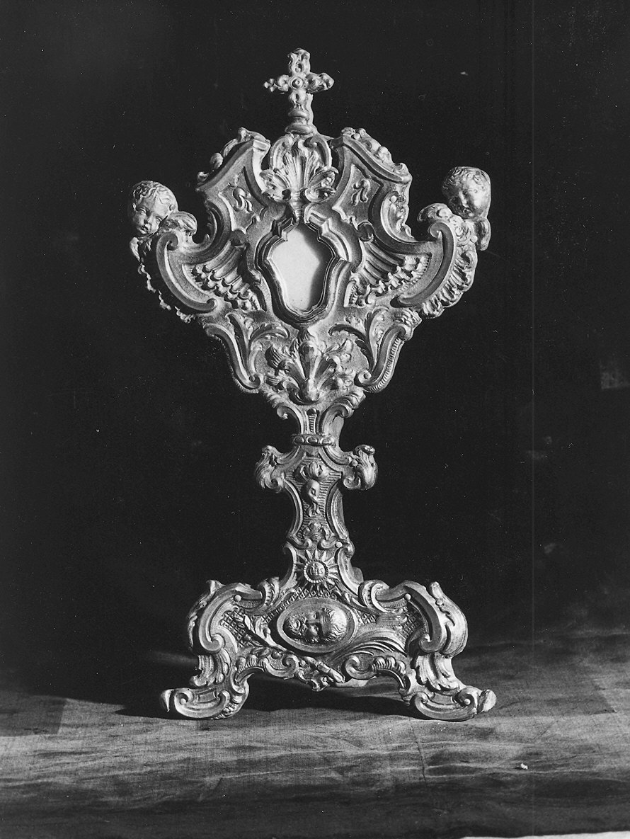 reliquiario - a ostensorio - ambito parmense (prima metà sec. XVIII)