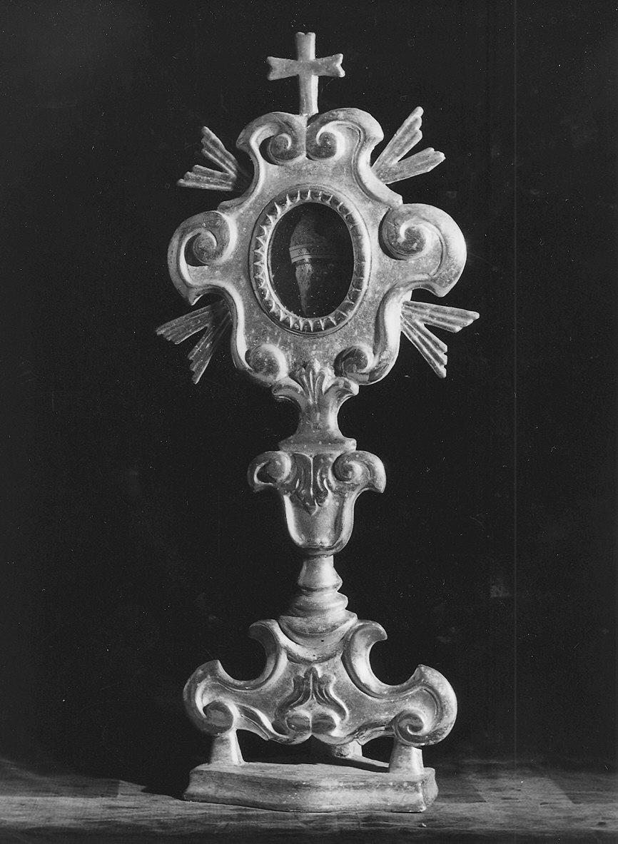 reliquiario - a ostensorio - ambito parmense (ultimo quarto sec. XVIII)