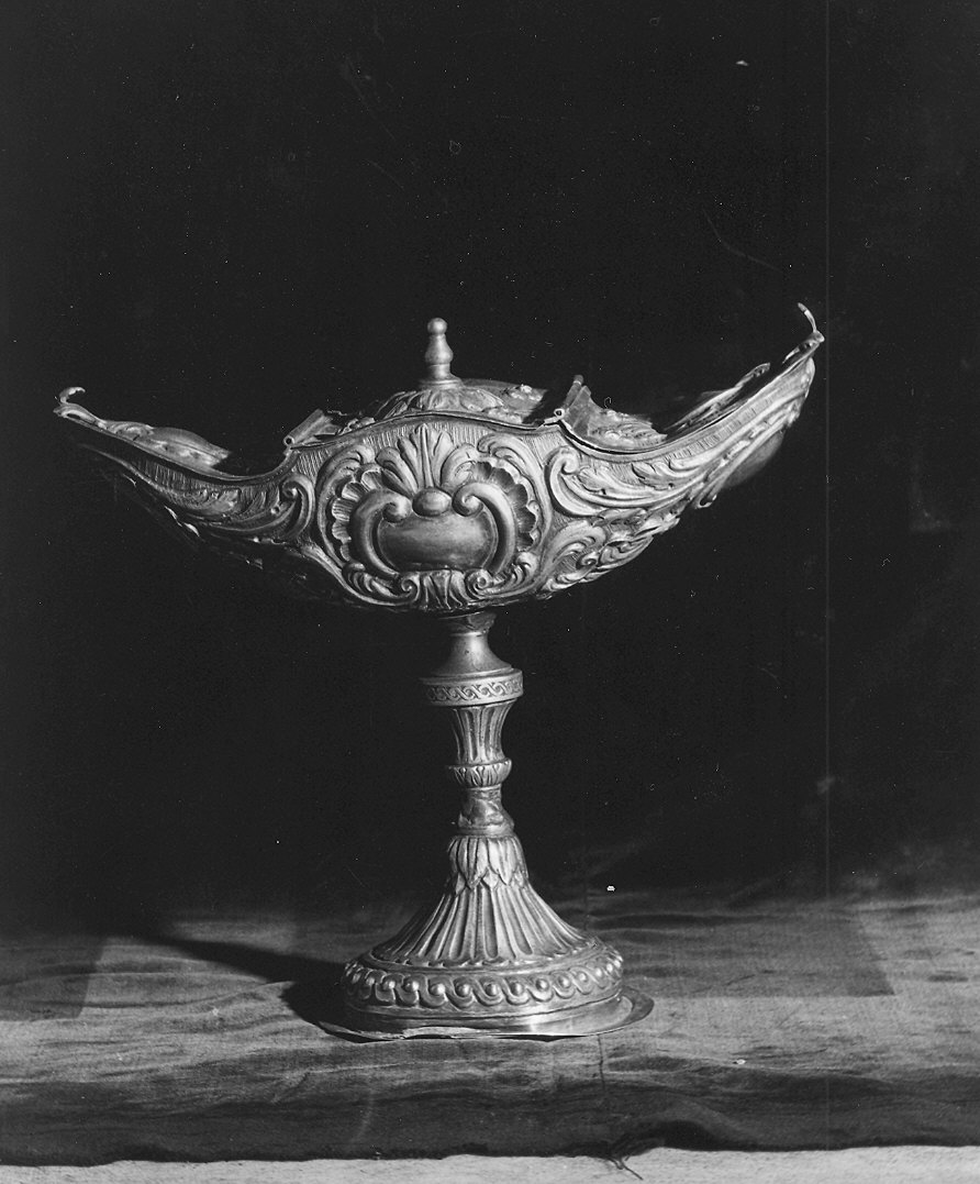 navicella portaincenso - a doppia valva, elemento d'insieme - ambito parmense (ultimo quarto sec. XVIII)